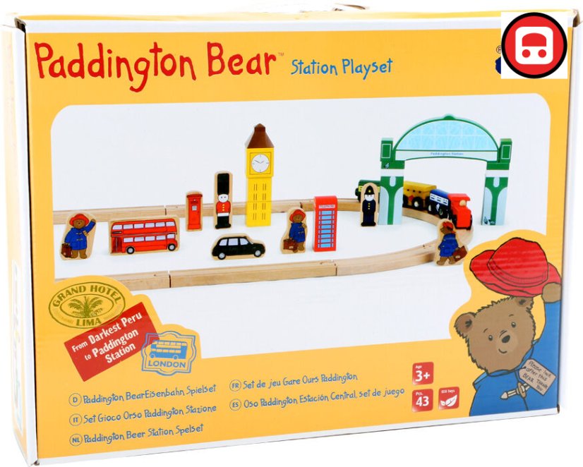 small foot Dřevěná vláčkodráha Paddington 43 dílů