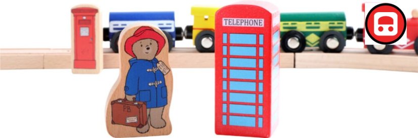 small foot Dřevěná vláčkodráha Paddington 43 dílů