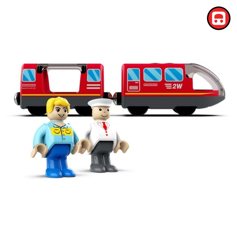 2Kids Toys Elektrický městský vlak červený