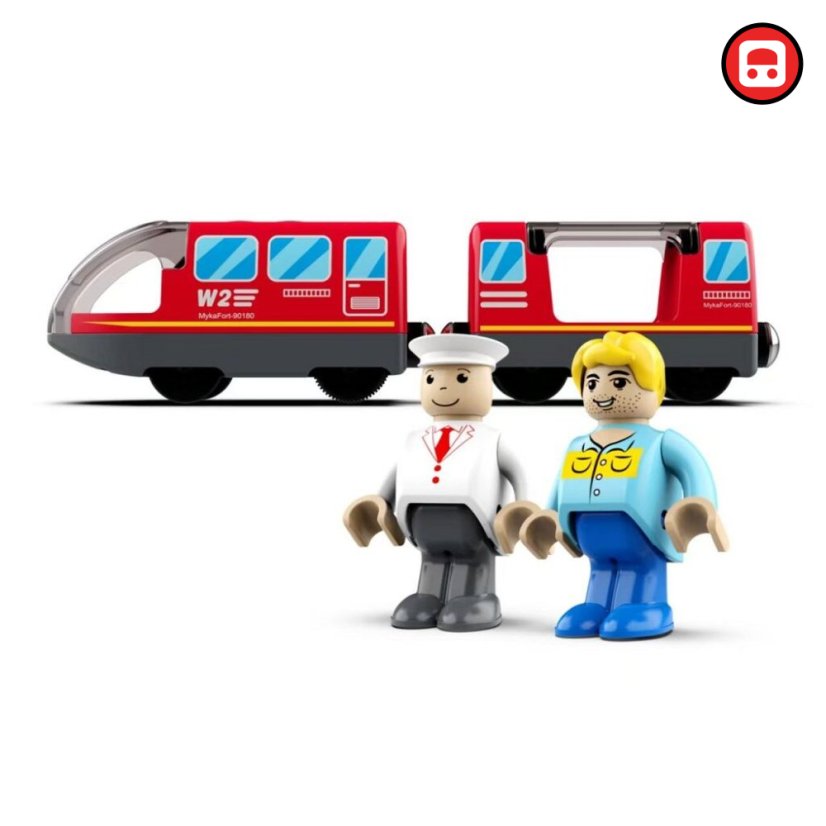 2Kids Toys Elektrický městský vlak červený