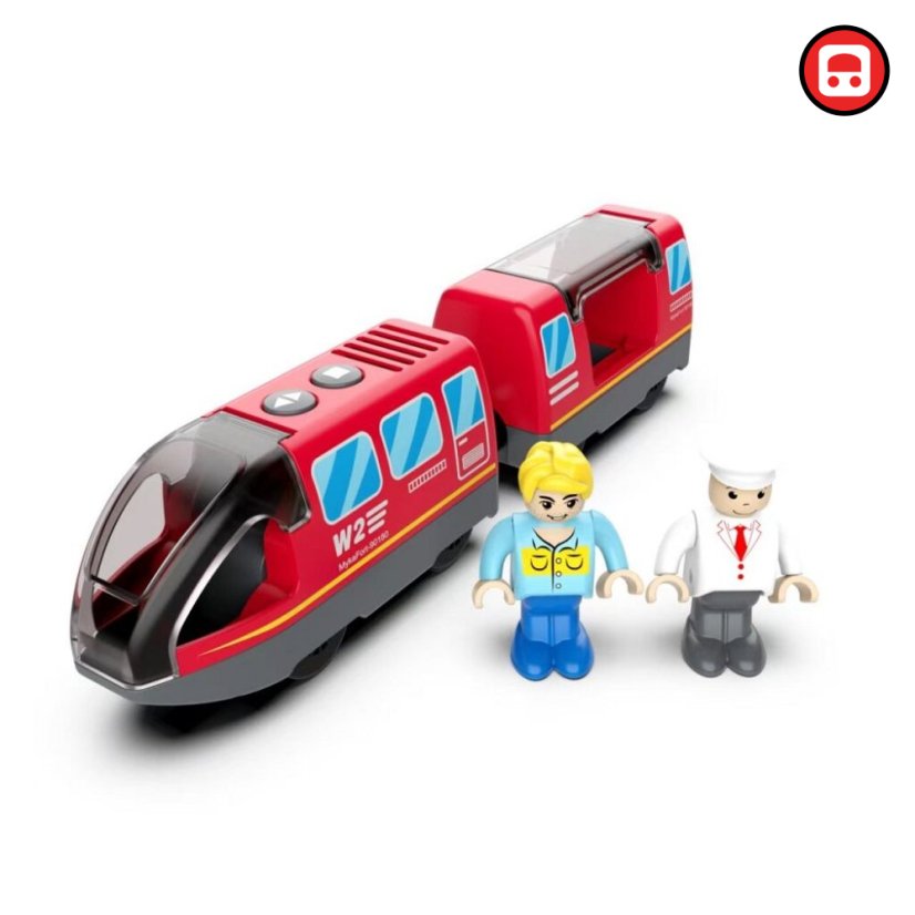 2Kids Toys Elektrický městský vlak červený