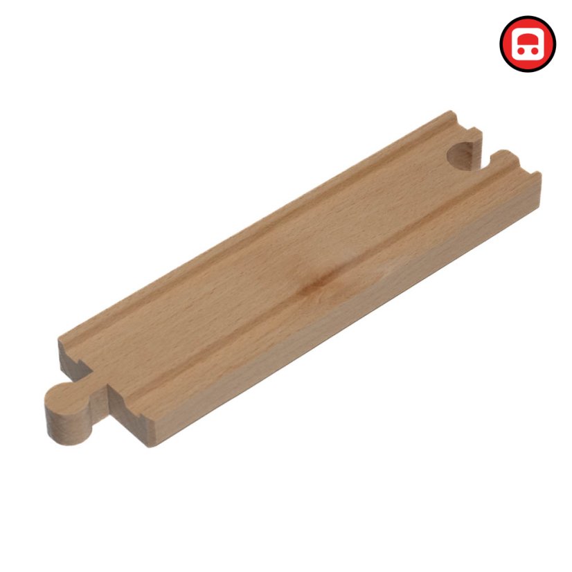 Dřevěná kolejnice rovná 16 cm