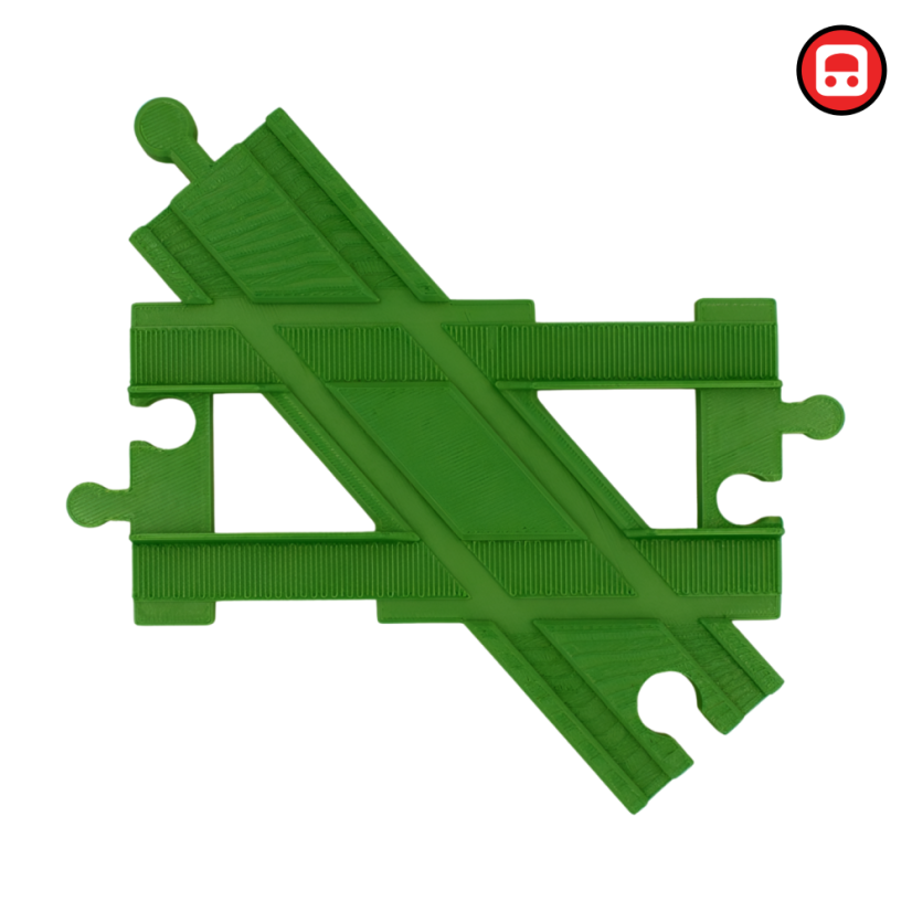 Adaptér Křižovatka X45 dřevěná dráha/Duplo koleje
