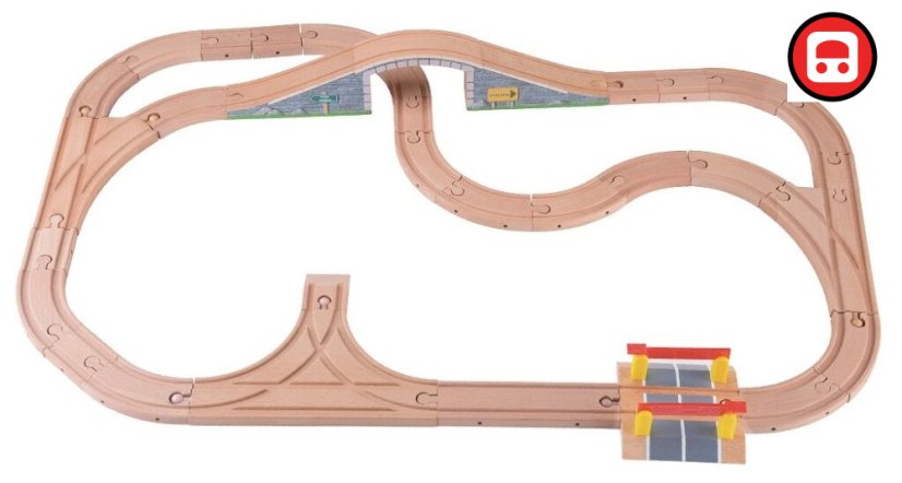 2Kids Toys Vláčkodráha 80 dílů