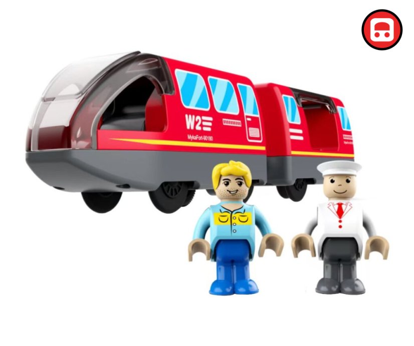 2Kids Toys Elektrický městský vlak červený