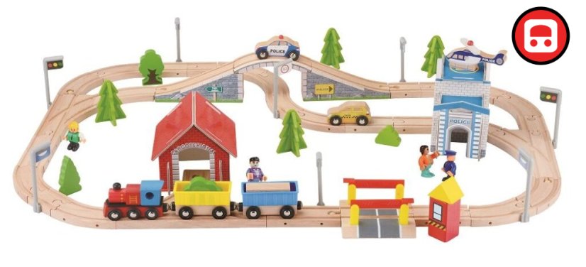 2Kids Toys Vláčkodráha 80 dílů