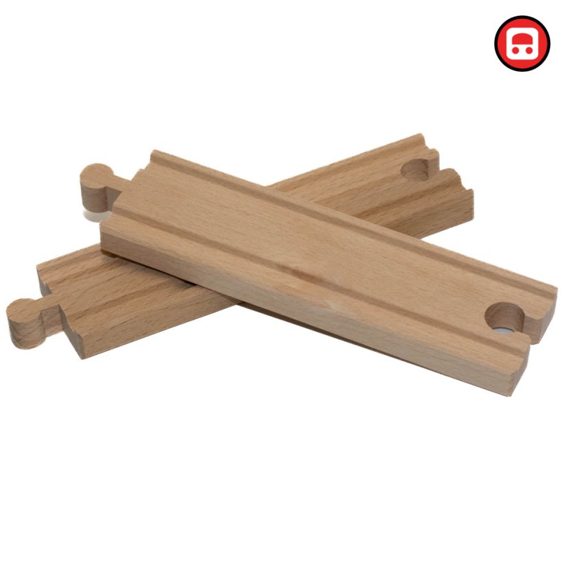 Dřevěná kolejnice rovná 16 cm
