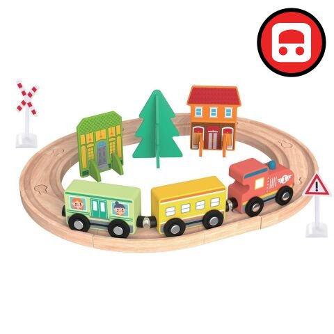 2Kids Toys Moje první vláčkodráha Město