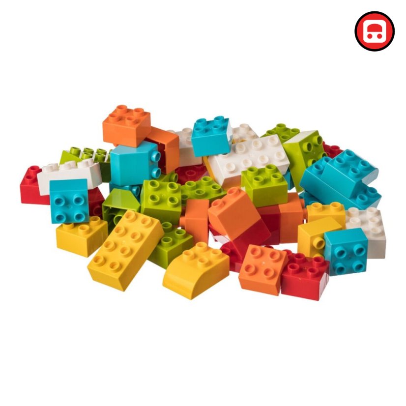 L-W Toys Sada kostek pro nejmenší stavitele 2. 50 ks