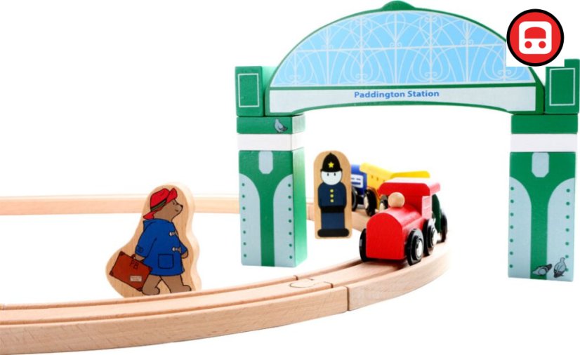 small foot Dřevěná vláčkodráha Paddington 43 dílů