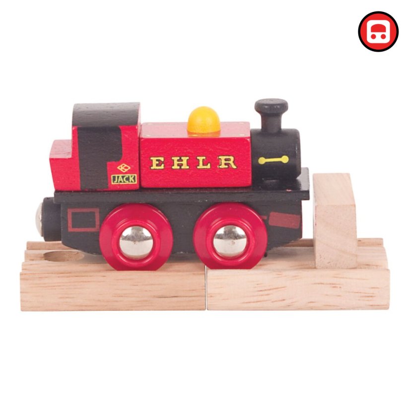 Bigjigs Rail Dřevěná replika lokomotivy EHLR Jack