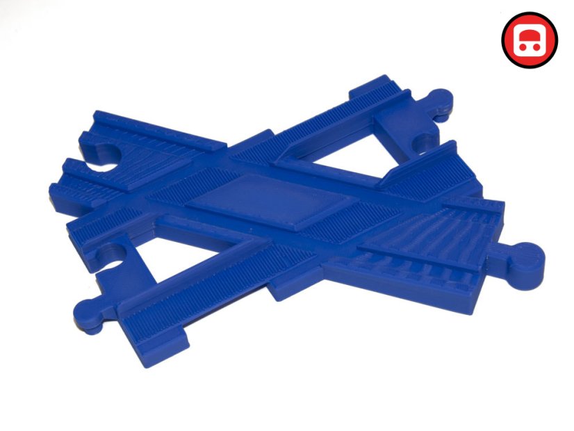 Adaptér Křižovatka X45 dřevěná dráha/Duplo koleje