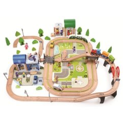 2Kids Toys Vláčkodráha Město a Vesnice 200 dílů