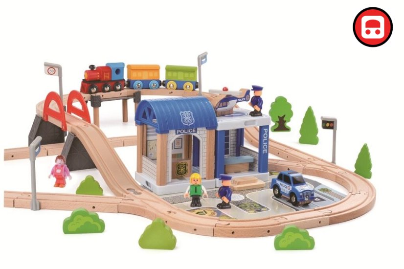 2Kids Toys Vláčkodráha Město a Vesnice 200 dílů