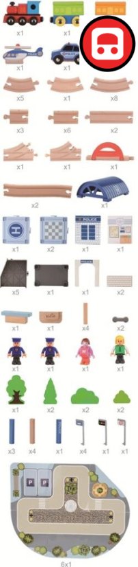 2Kids Toys Vláčkodráha Město 90 dílů